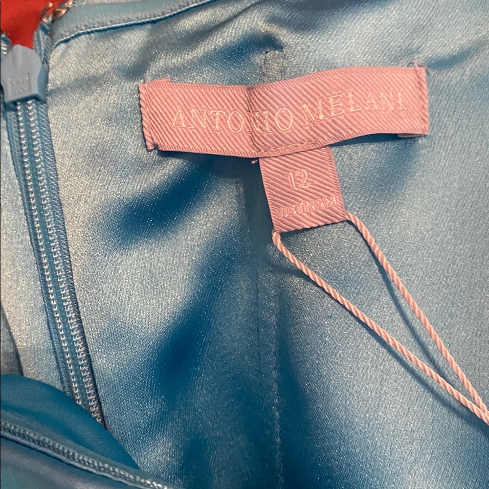 ANTONIO MELANI Strapless Maxi Dress in Light Blue - Picture 6 of 6